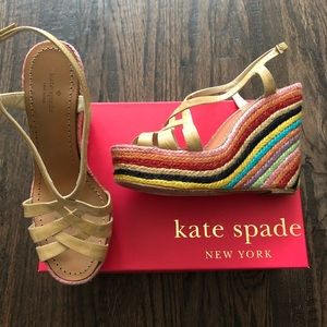 Kate Spade Lindsey Rainbow Platform Size 8
